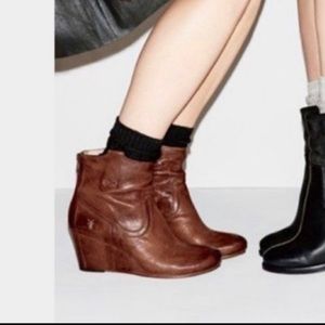 Frye Carson Wedge Bootie NWOT